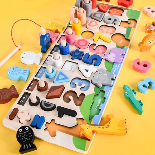 墙面玩具幼儿小班游戏材料 蒙氏儿童数学教具对数板工厂定制批发